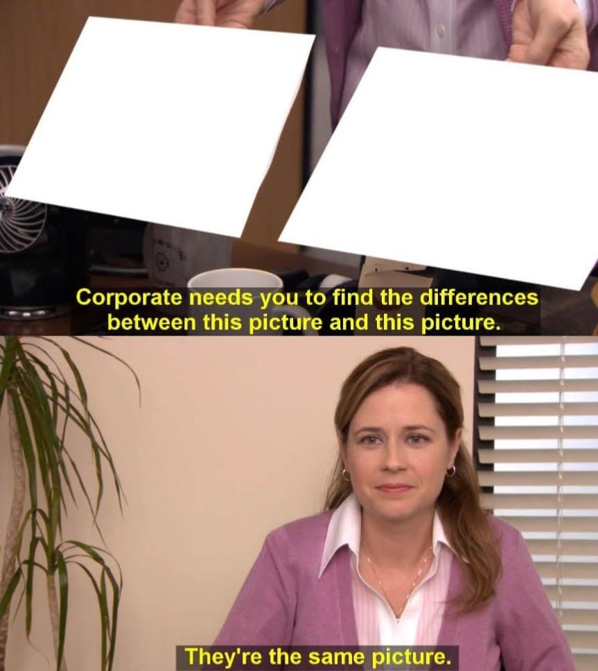 Spot the Difference meme template — blank