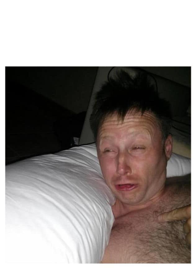 Devastated Man in Bed meme template