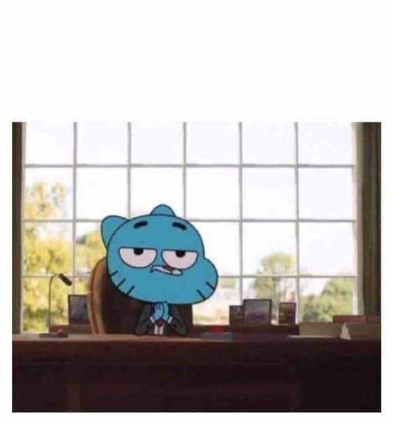 Unimpressed at the Desk meme template