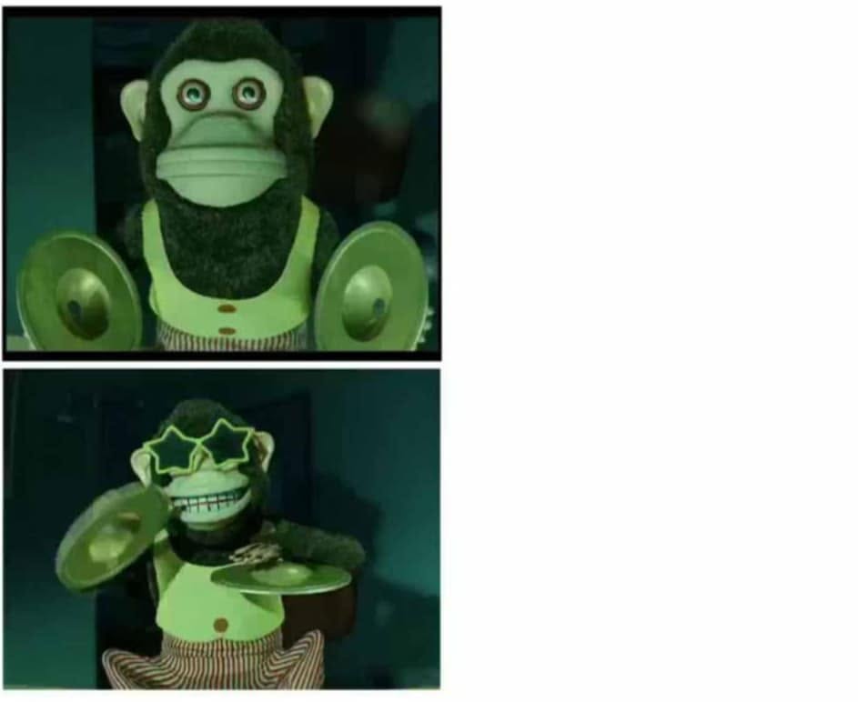 Hype Monkey meme template — blank