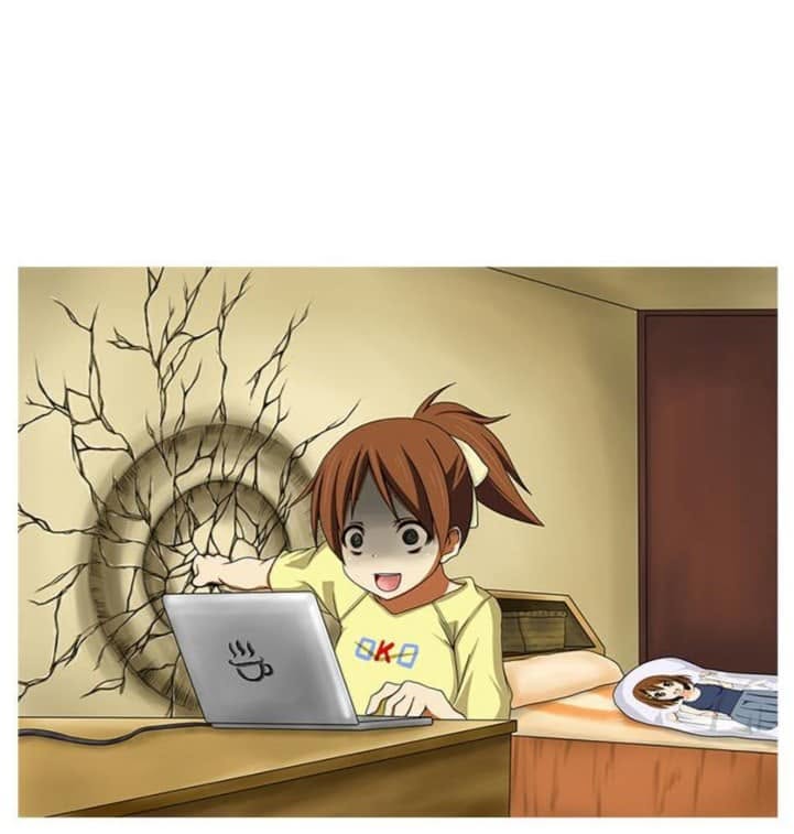 Obsessive Late-Night Typing meme template — blank