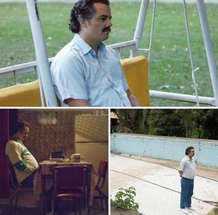 Waiting Alone meme template — blank