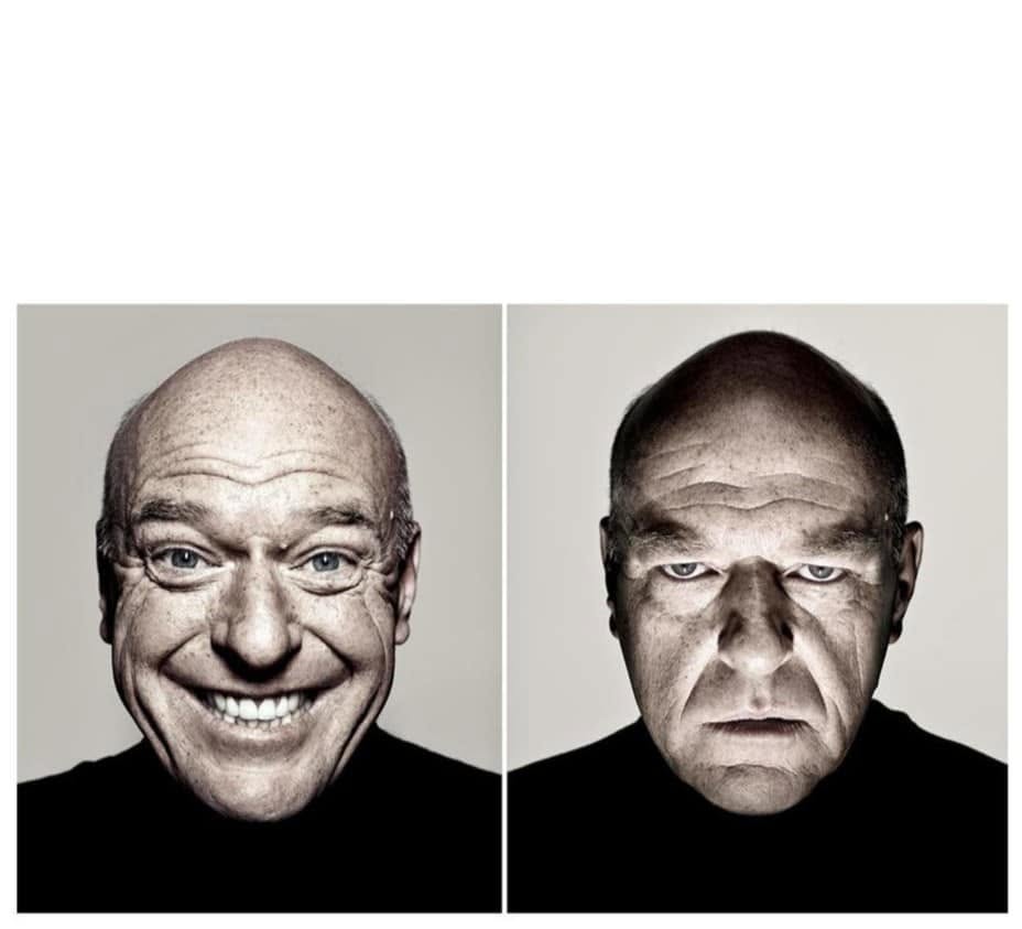 Two Faces, One Person meme template — blank