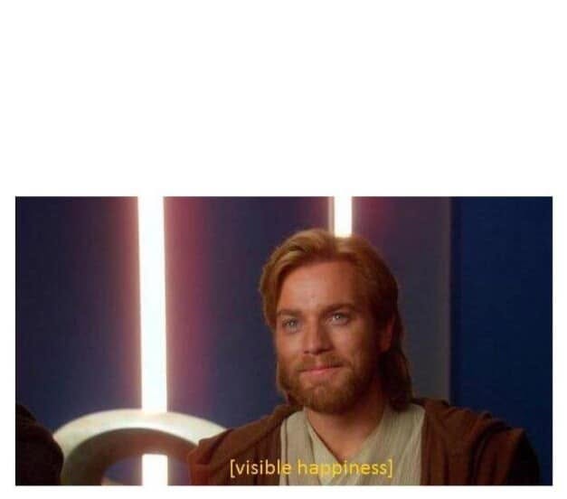Visible Happiness meme template — blank